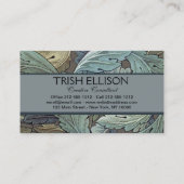 William Morris Acanthus Sage Bloemen Plantaardige Visitekaartje (Achterkant)