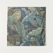 William Morris Acanthus Sage Bloemen Plantaardige Wandkleed (Voorkant)