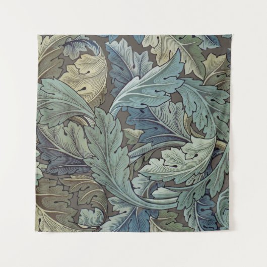 William Morris Acanthus Sage Bloemen Plantaardige Wandkleed (Voorkant)