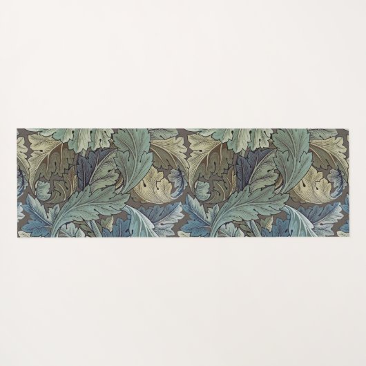 William Morris Acanthus Sage Bloemen Plantaardige Yogamat (Achterkant (horizontaal))