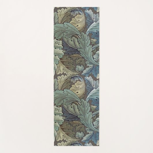 William Morris Acanthus Sage Bloemen Plantaardige Yogamat (Voorkant)