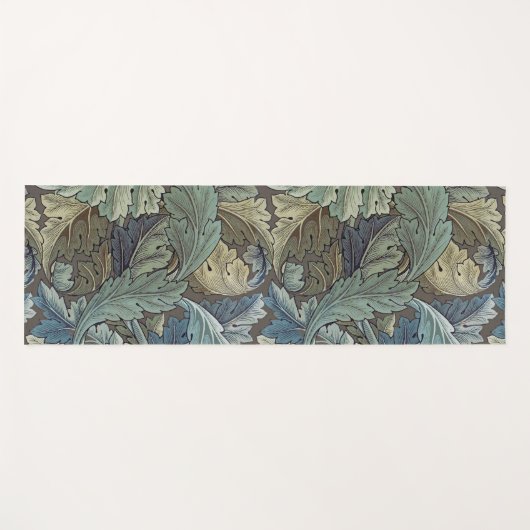 William Morris Acanthus Sage Bloemen Plantaardige Yogamat (Voorkant (horizontaal))