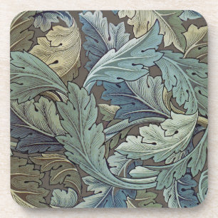 William Morris Acanthus Salie Bloem Florale Botani Bier Onderzetter