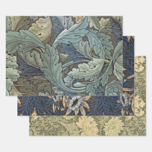 William Morris Acanthus Salie Bloem Florale Botani Inpakpapier Vel