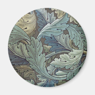 William Morris Acanthus Salie Bloem Florale Botani Magneet
