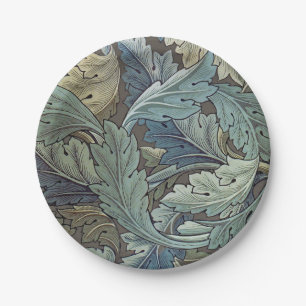 William Morris Acanthus Salie Bloem Florale Botani Papieren Bordje