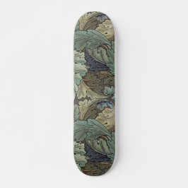 William Morris Acanthus Salie Bloem Florale Botani Persoonlijk Skateboard