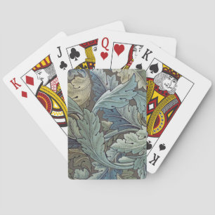 William Morris Acanthus Salie Bloem Florale Botani Pokerkaarten