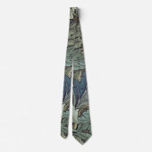 William Morris Acanthus Salie Bloem Florale Botani Stropdas (Achterkant)
