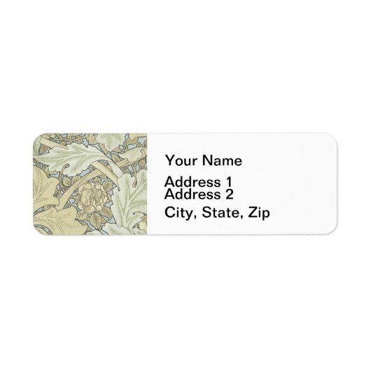 William Morris Acanthus St James Wallpaper Etiket (Voorkant)