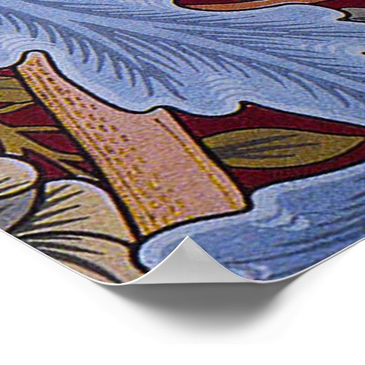 William Morris Acanthus St James Wallpaper Poster (Hoek)