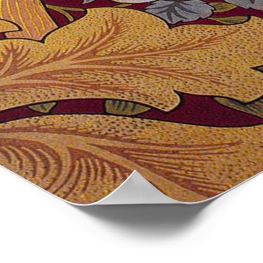 William Morris Acanthus St James Wallpaper Poster (Hoek)