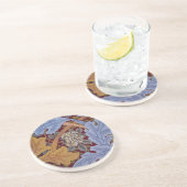 William Morris Acanthus St James Wallpaper Zandsteen Onderzetter (Zijkant)