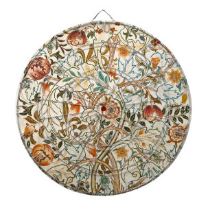 William Morris Acanthus Vintage Bloemkunst Dartbord
