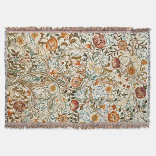 William Morris Acanthus Vintage Bloemkunst Deken