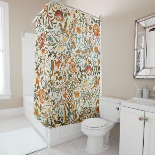 William Morris Acanthus Vintage Bloemkunst Douchegordijn