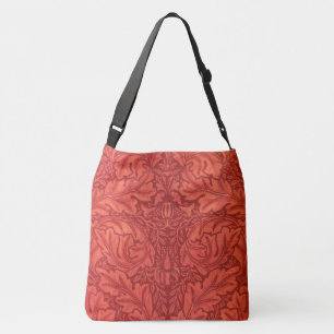 William Morris Acanthus voor velveteen design Crossbody Tas