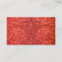 William Morris Acanthus voor velveteen design Visitekaartje