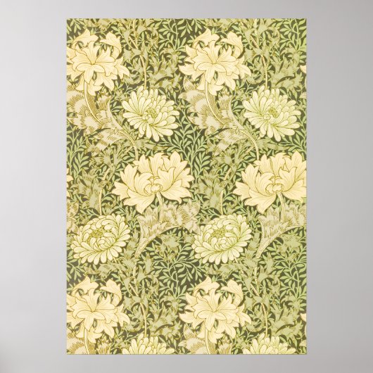 William Morris Acanthus Wallpaper Design Poster (Voorkant)