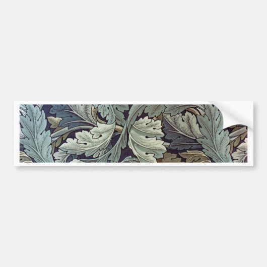William Morris Acanthus Wallpaper Leaves Bumpersticker (Voorkant)