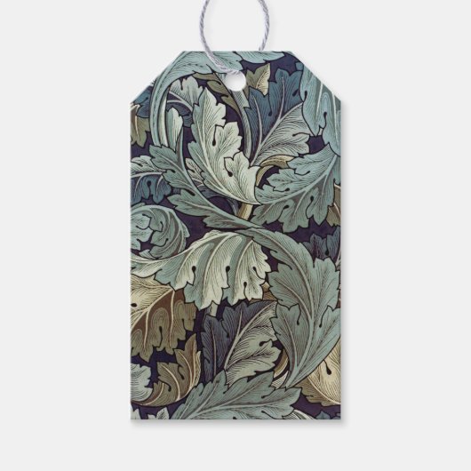 William Morris Acanthus Wallpaper Leaves Cadeaulabel (Voorkant)