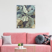 William Morris Acanthus Wallpaper Leaves Canvas Afdruk (Insitu (Woonkamer))