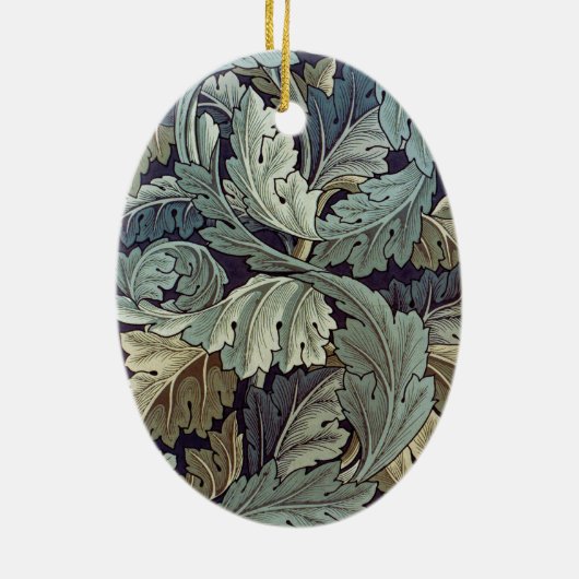 William Morris Acanthus Wallpaper Leaves Keramisch Ornament (Achterkant)