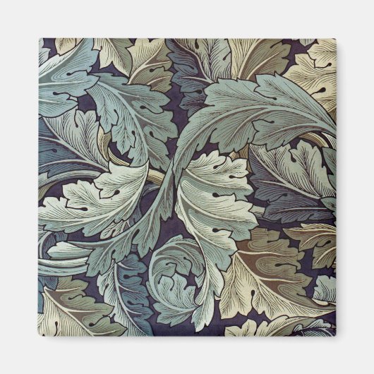 William Morris Acanthus Wallpaper Leaves Magneet (Voorkant)