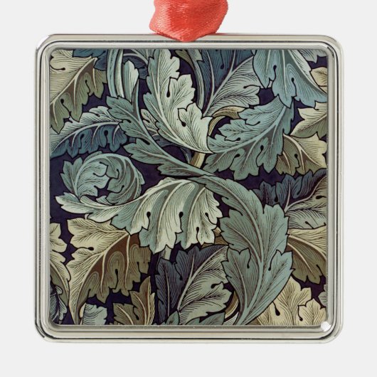 William Morris Acanthus Wallpaper Leaves Metalen Ornament (Voorkant)