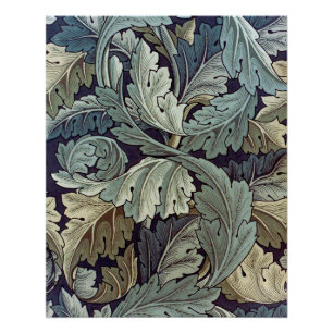 William Morris Acanthus Wallpaper Leaves Perfect Poster