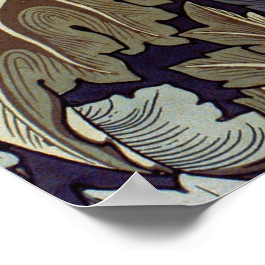 William Morris Acanthus Wallpaper Leaves Poster (Hoek)