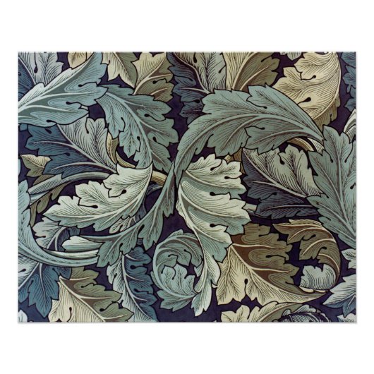 William Morris Acanthus Wallpaper Leaves Poster (Voorkant)
