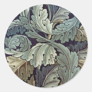 William Morris Acanthus Wallpaper Leaves Ronde Sticker