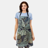 William Morris Acanthus Wallpaper Leaves Schort (Gedragen)