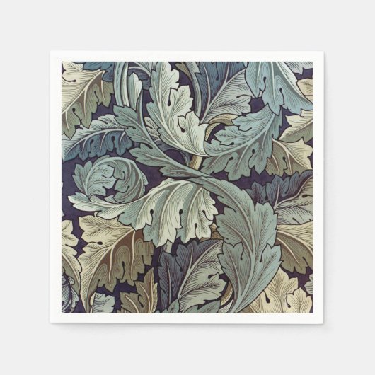 William Morris Acanthus Wallpaper Leaves Servet (Voorkant)