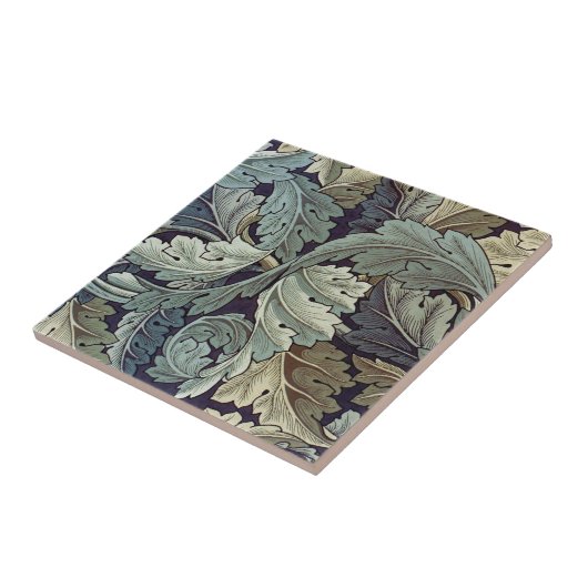 William Morris Acanthus Wallpaper Leaves Tegeltje (Zijkant)
