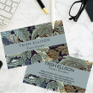 William Morris Acanthus Wallpaper Leaves Visitekaartje