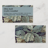 William Morris Acanthus Wallpaper Leaves Visitekaartje (Voorkant / Achterkant)