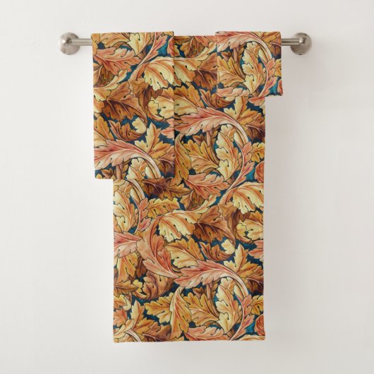 William Morris Acanthusblad Herfstpatroon Bad Handdoek (Insitu)