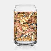 William Morris Acanthusblad Herfstpatroon Blikvorm Glas (Achterkant)