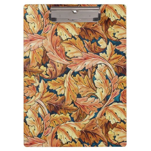 William Morris Acanthusblad Herfstpatroon Klembord (Voorkant)