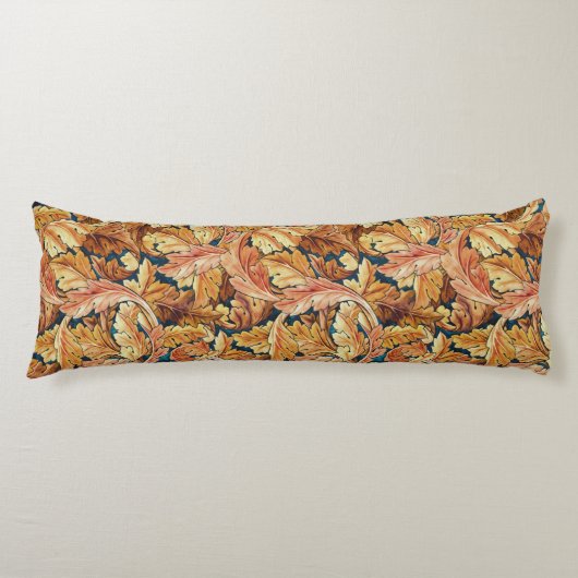 William Morris Acanthusblad Herfstpatroon Lichaamskussen (Voorkant)