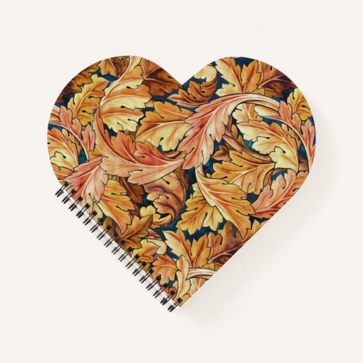 William Morris Acanthusblad Herfstpatroon Notitieboek (Voorkant)