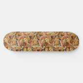 William Morris Acanthusblad Herfstpatroon Persoonlijk Skateboard (Horizontaal)