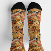 William Morris Acanthusblad Herfstpatroon Sokken (Top)