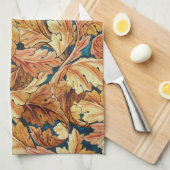 William Morris Acanthusblad Herfstpatroon Theedoek (Quarter Fold)