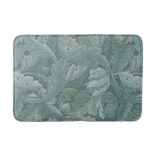 William Morris Acanthusblad Tealblauw Patroon Badmat (Voorkant)
