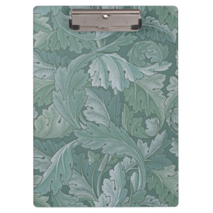 William Morris Acanthusblad Tealblauw Patroon Klembord