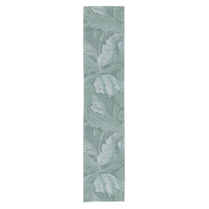 William Morris Acanthusblad Tealblauw Patroon Korte Tafelloper