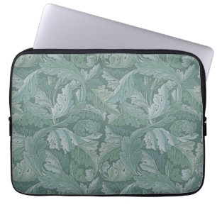 William Morris Acanthusblad Tealblauw Patroon Laptop Sleeve